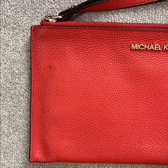 Michael Kors Vibrant Red Wristlet - Picture 5 of 15